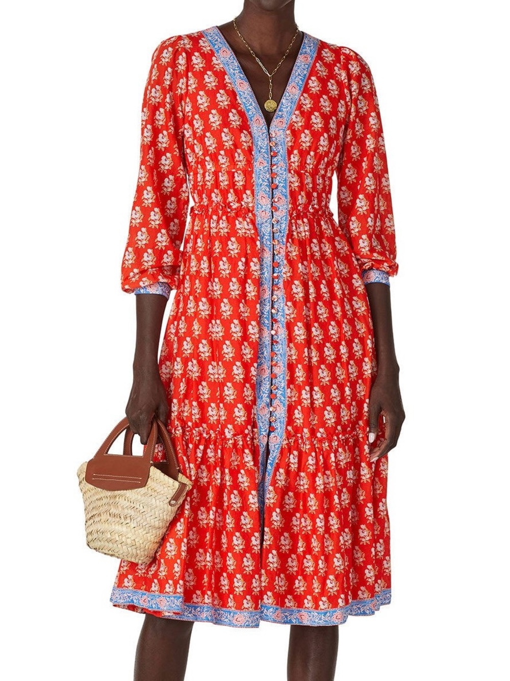 J Crew Batik Block Print Flora Print Long Sleeve Dress Sz. 0